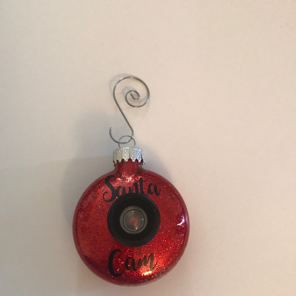 Santa cam ornament